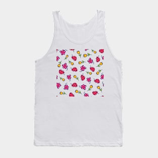 Ladybug & Flowers - Doodle Tank Top